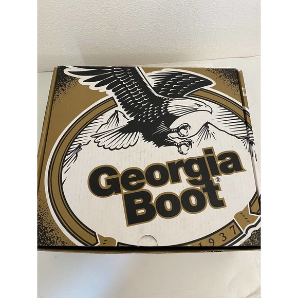 Georgia boot comfort core Work Boots G8863 New in box brown leather 8.5 w.